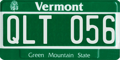 VT license plate QLT056