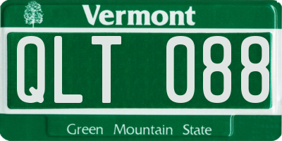 VT license plate QLT088