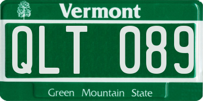 VT license plate QLT089