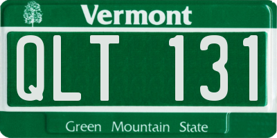 VT license plate QLT131