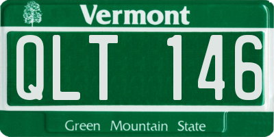 VT license plate QLT146