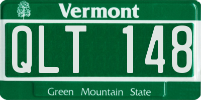 VT license plate QLT148