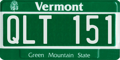VT license plate QLT151
