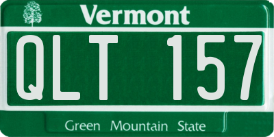 VT license plate QLT157