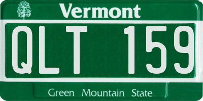 VT license plate QLT159
