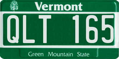 VT license plate QLT165