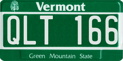 VT license plate QLT166
