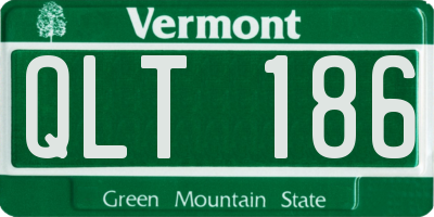 VT license plate QLT186