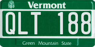 VT license plate QLT188