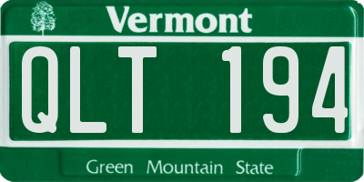 VT license plate QLT194