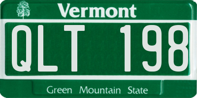 VT license plate QLT198