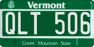VT license plate QLT506