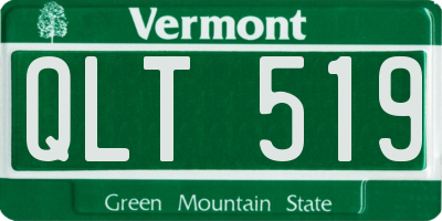 VT license plate QLT519