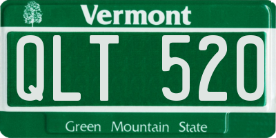 VT license plate QLT520