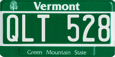 VT license plate QLT528