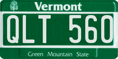VT license plate QLT560