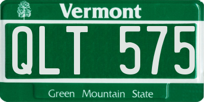 VT license plate QLT575