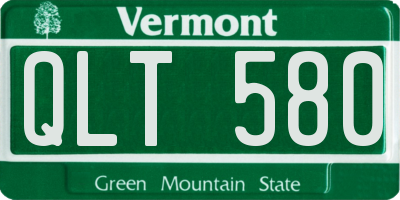 VT license plate QLT580