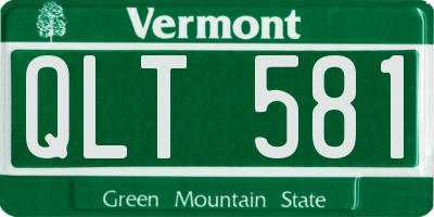VT license plate QLT581