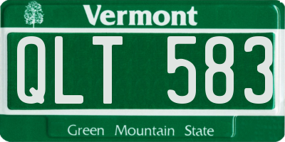 VT license plate QLT583