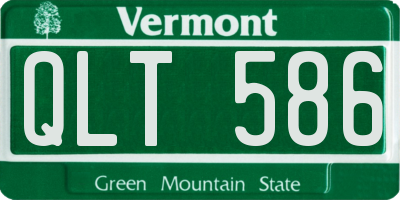 VT license plate QLT586