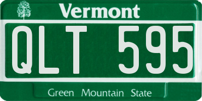 VT license plate QLT595