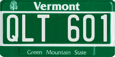 VT license plate QLT601