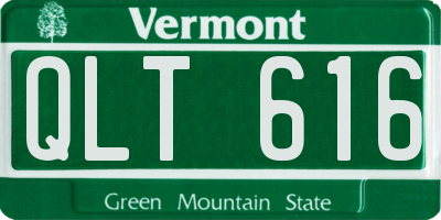 VT license plate QLT616