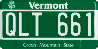 VT license plate QLT661