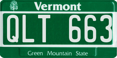 VT license plate QLT663
