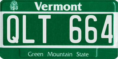 VT license plate QLT664