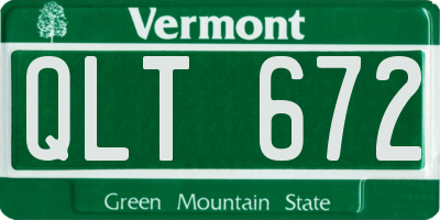 VT license plate QLT672