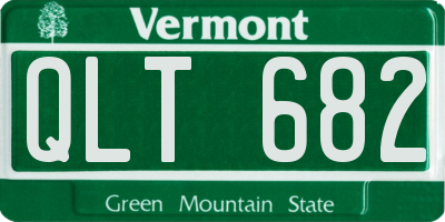 VT license plate QLT682