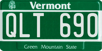 VT license plate QLT690