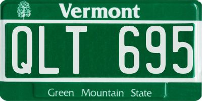 VT license plate QLT695
