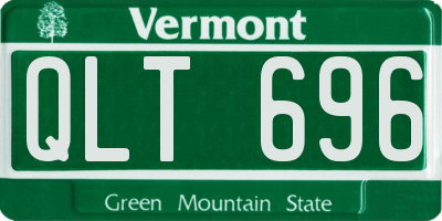 VT license plate QLT696