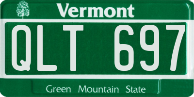 VT license plate QLT697