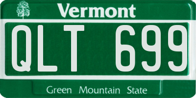 VT license plate QLT699