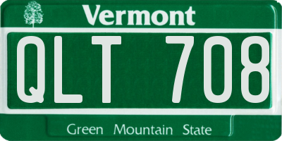 VT license plate QLT708