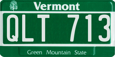 VT license plate QLT713