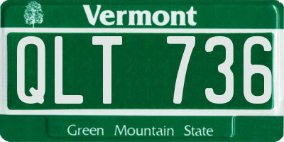 VT license plate QLT736