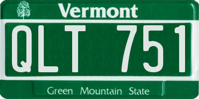 VT license plate QLT751
