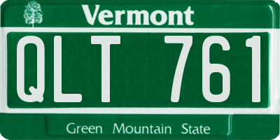 VT license plate QLT761