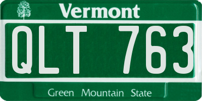 VT license plate QLT763