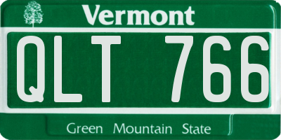 VT license plate QLT766