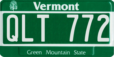 VT license plate QLT772