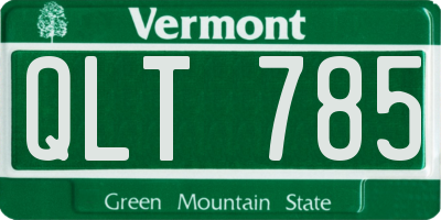 VT license plate QLT785