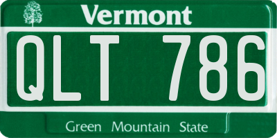 VT license plate QLT786