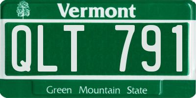 VT license plate QLT791