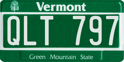VT license plate QLT797